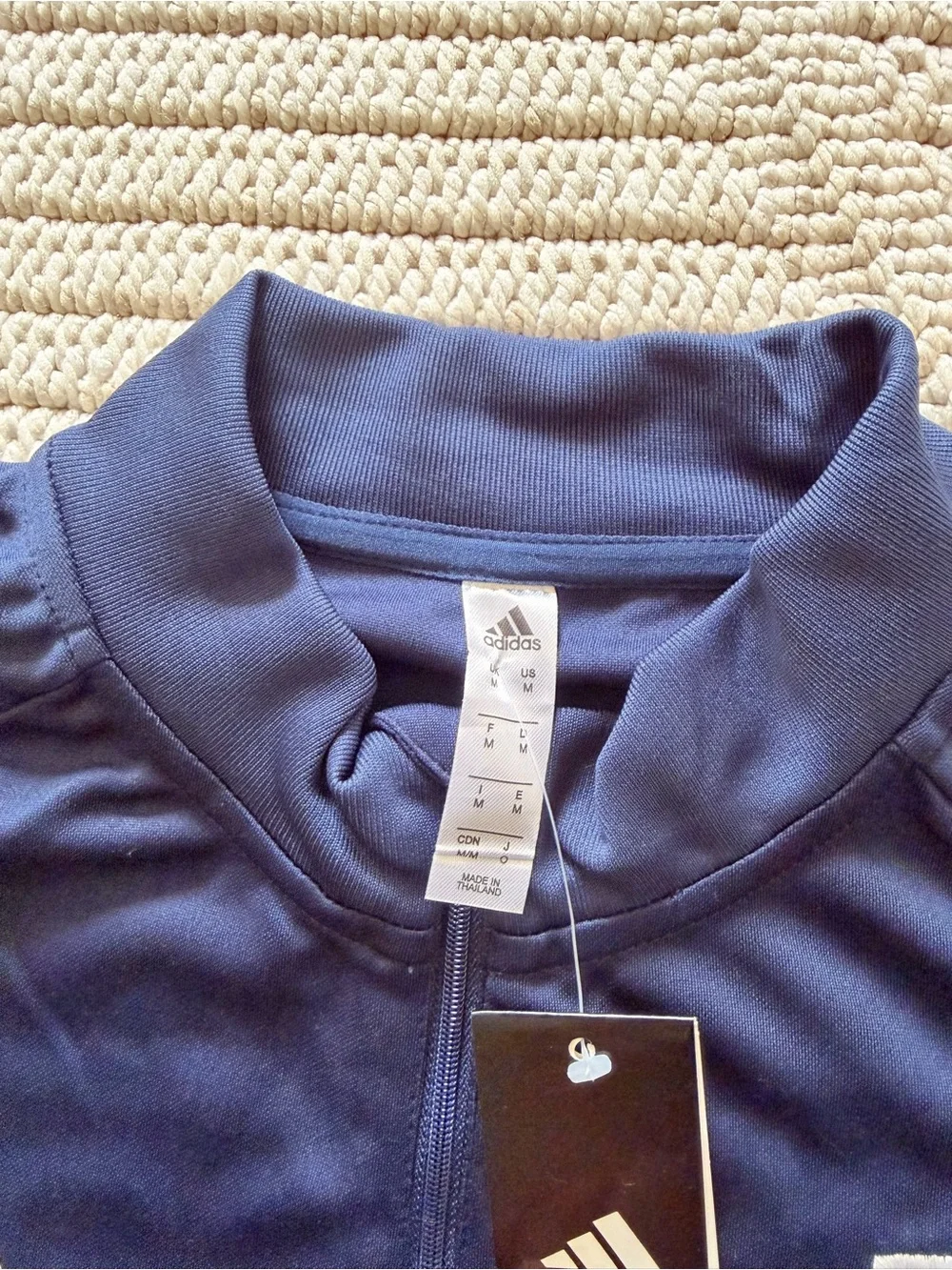 adidas Navy and White Italy Training Track Top & Pants Set